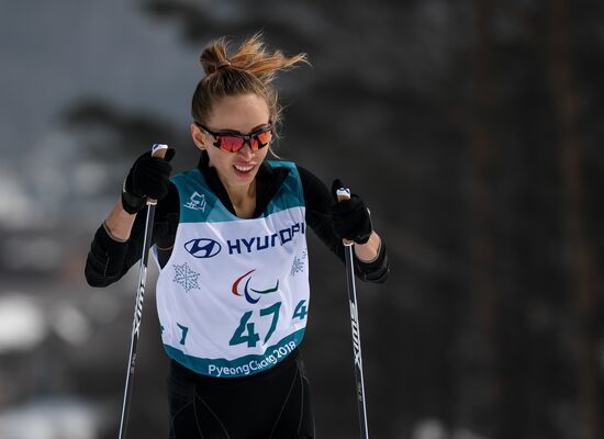 2018 Winter Paralympics. Cross-country skiing. Women. 15 km