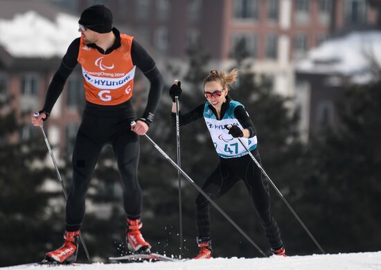 2018 Winter Paralympics. Cross-country skiing. Women. 15 km