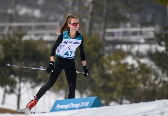 2018 Winter Paralympics. Cross-country skiing. Women. 15 km