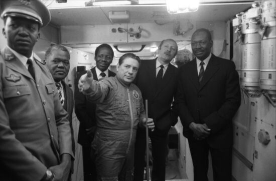 Mali's President Moussa Traore visits USSR