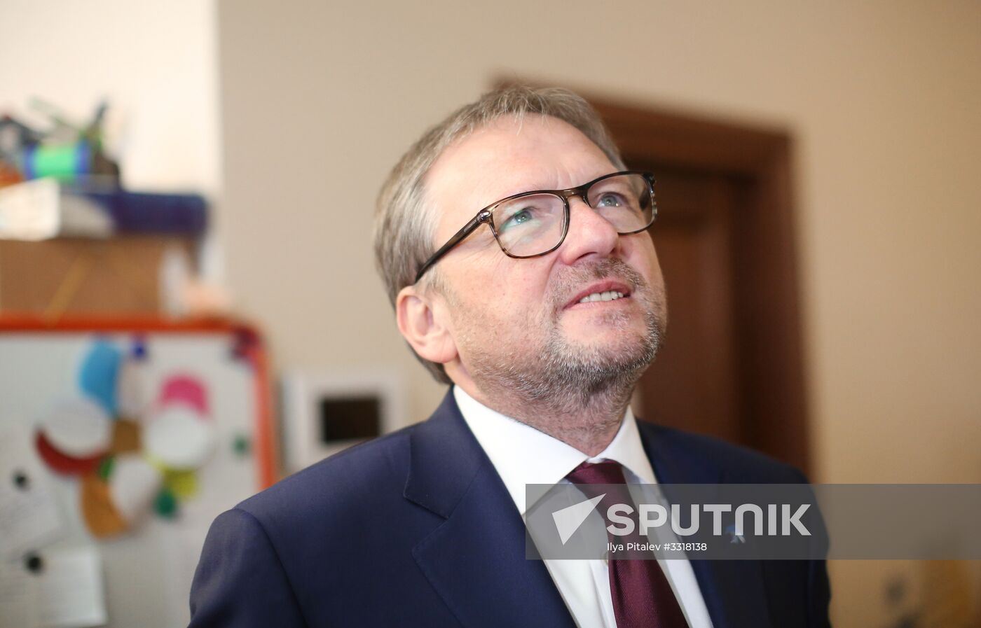 Russian presidential candidate Boris Titov visits Kuvshinka private daycare