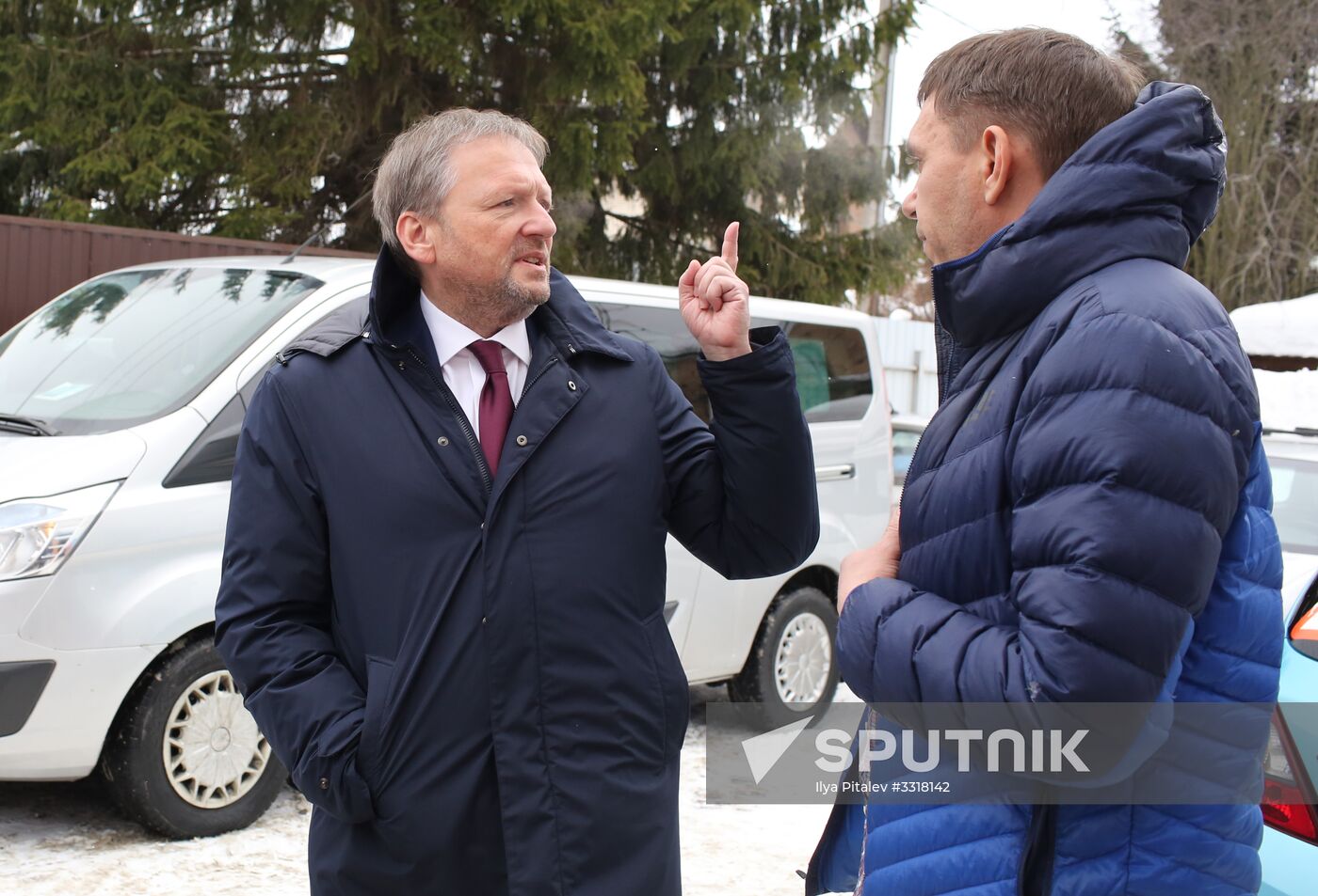 Russian presidential candidate Boris Titov visits Kuvshinka private daycare