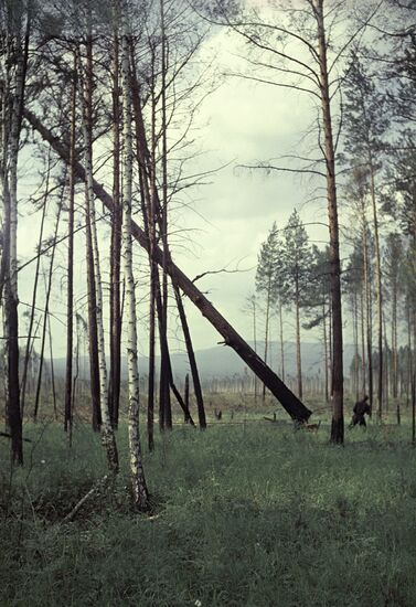 Bratsk Reservoir construction