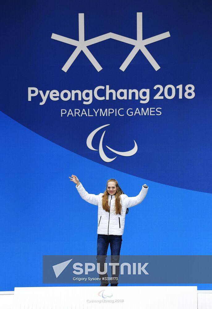 2018 Winter Paralympics. Award ceremony. Day three