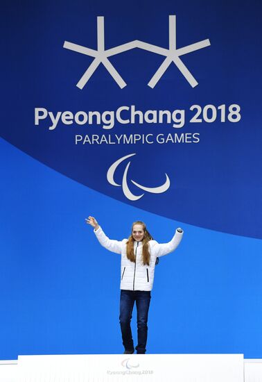 2018 Winter Paralympics. Award ceremony. Day three