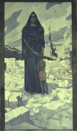 Damnation for Aggressors painting by Alexei Shmarinov