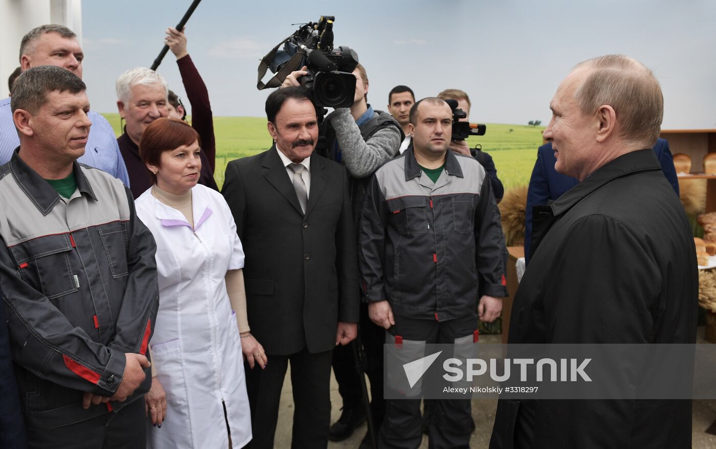 President Vladimir Putin's working trip to Krasnodar