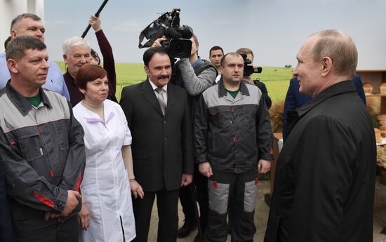 President Vladimir Putin's working trip to Krasnodar