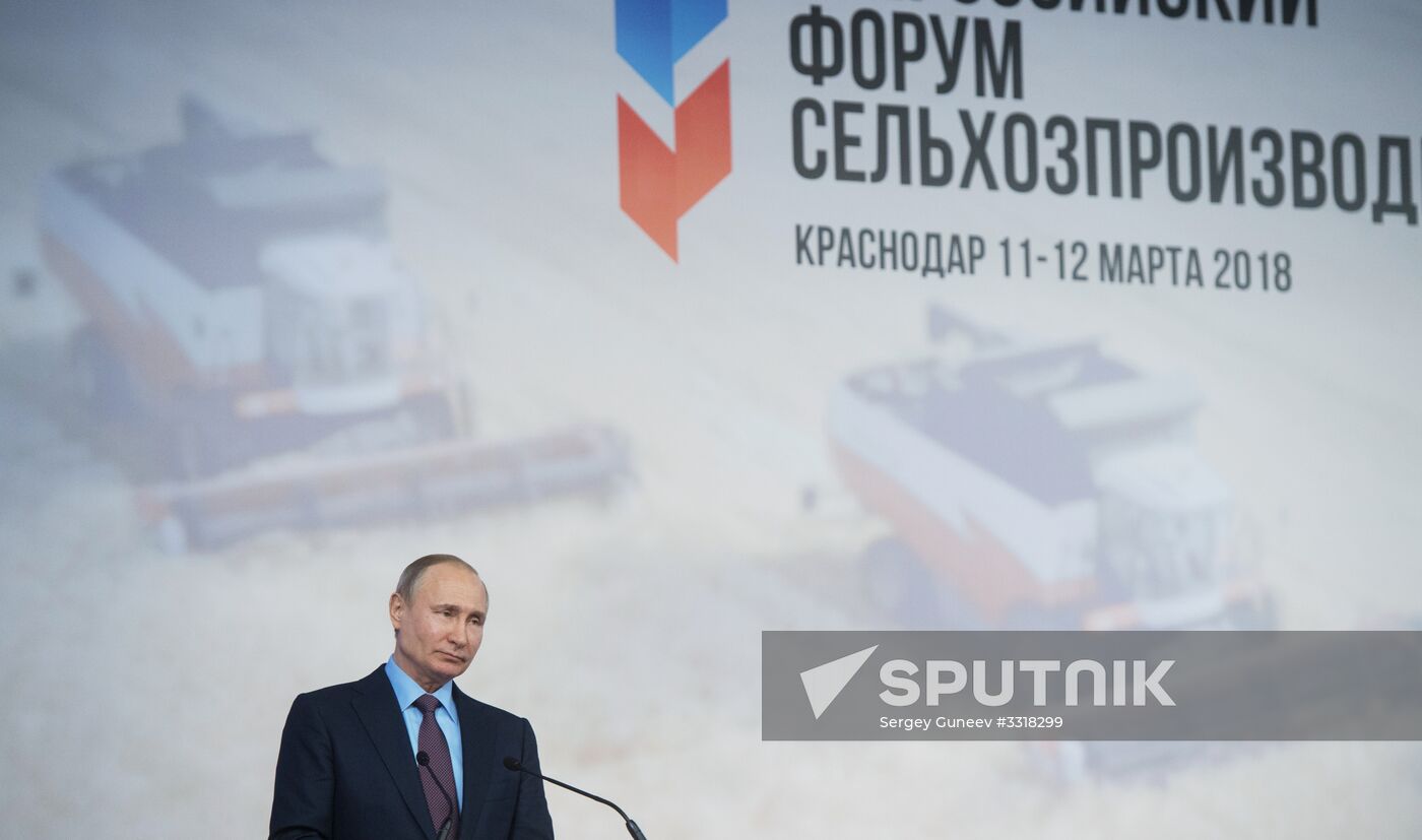 President Vladimir Putin's working trip to Krasnodar