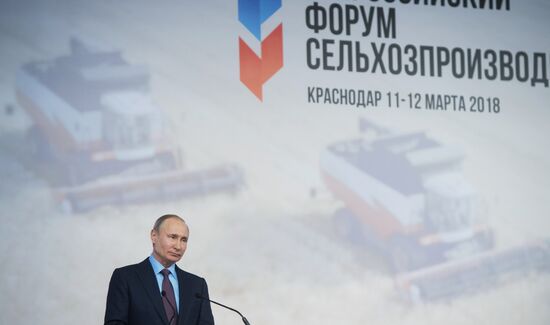 President Vladimir Putin's working trip to Krasnodar