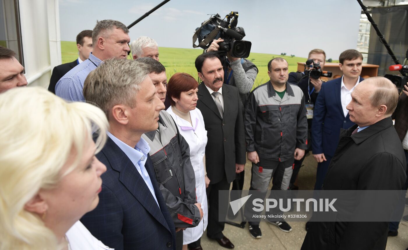 President Vladimir Putin's working trip to Krasnodar