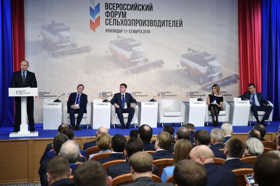 President Vladimir Putin's working trip to Krasnodar