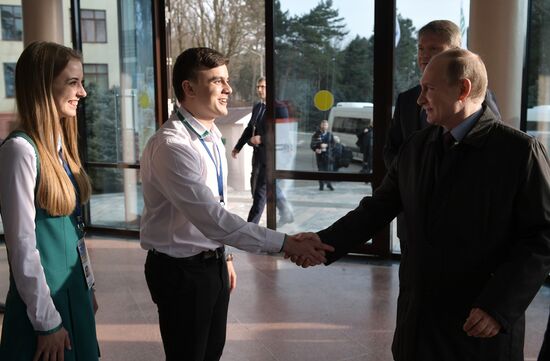 President Vladimir Putin's working trip to Krasnodar