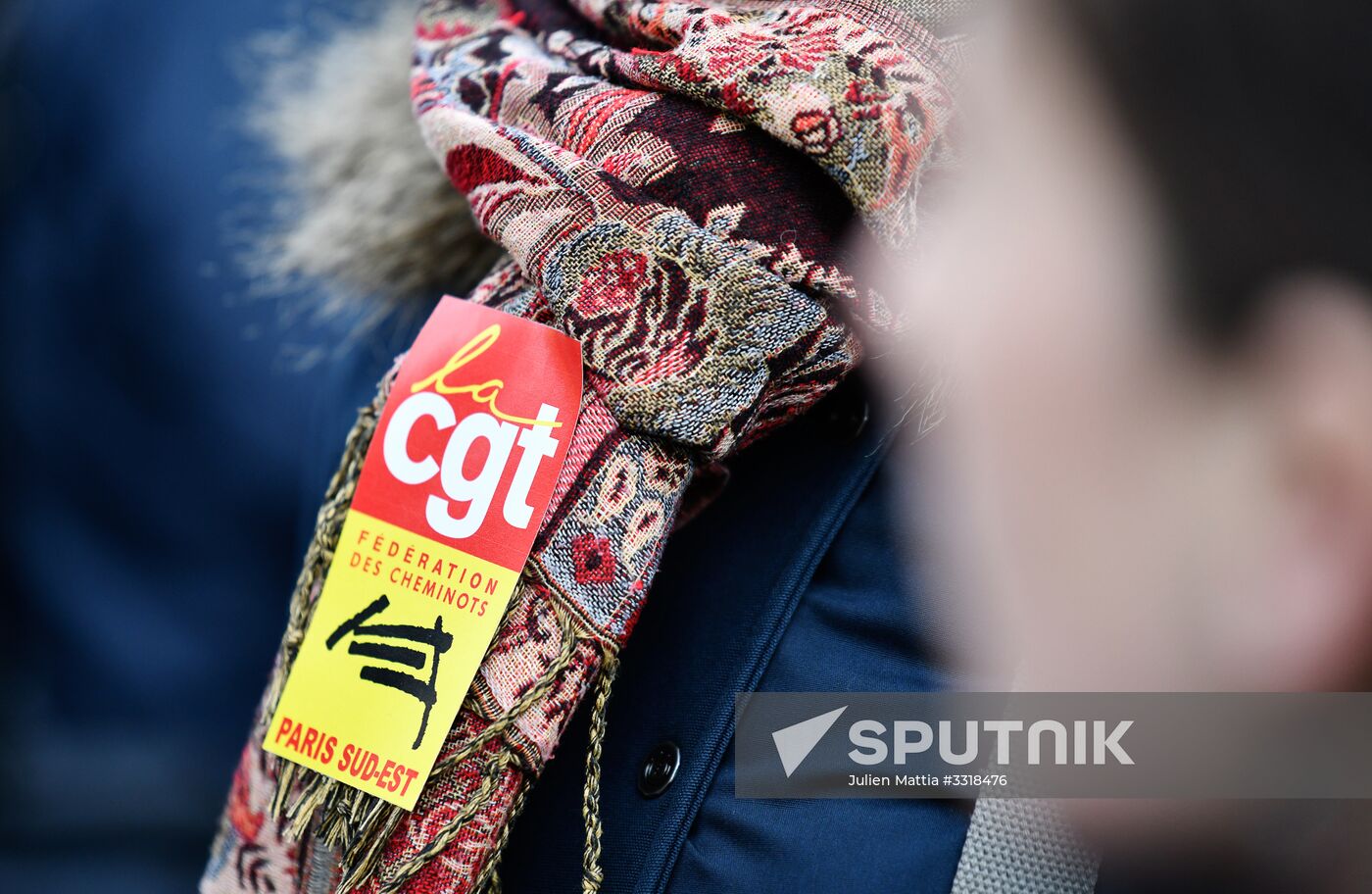 Rail workers' protest in France