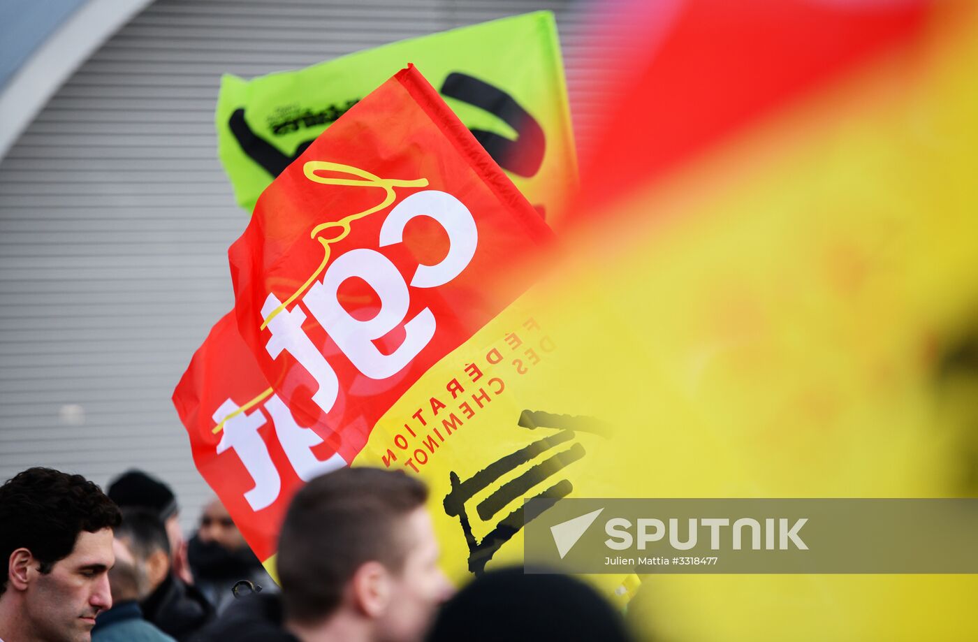 Rail workers' protest in France