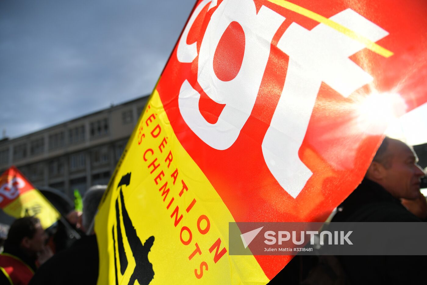 Rail workers' protest in France