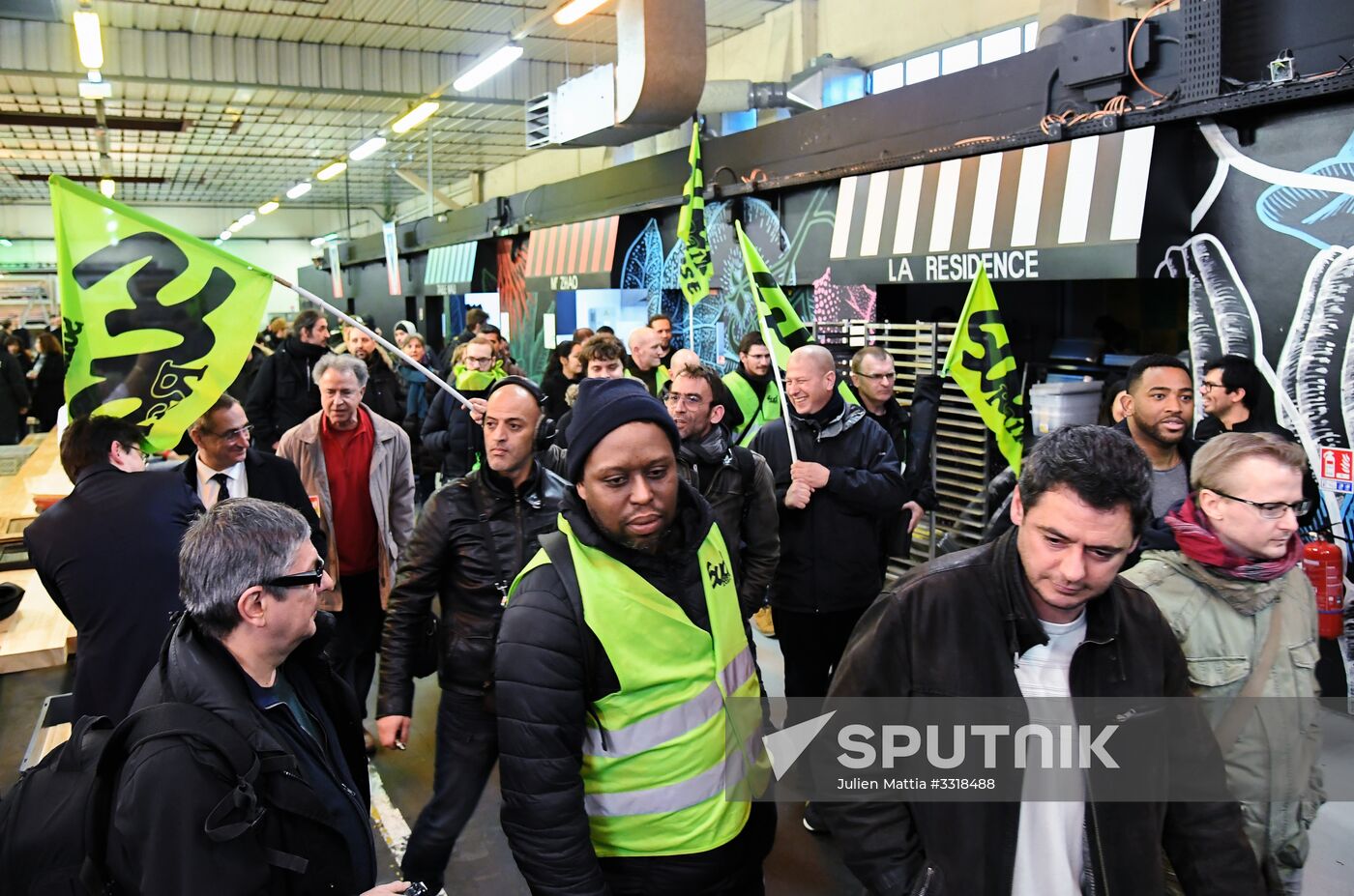 Rail workers' protest in France