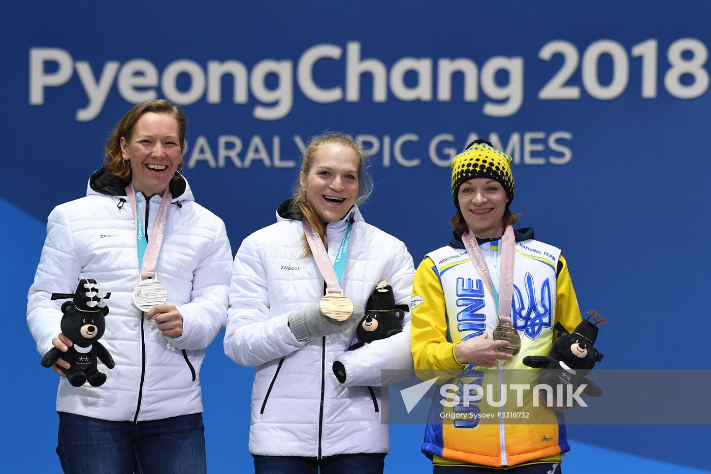 Paralympics 2018. Medals ceremony. Day four