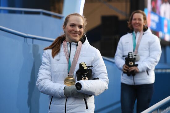 Paralympics 2018. Medals ceremony. Day four