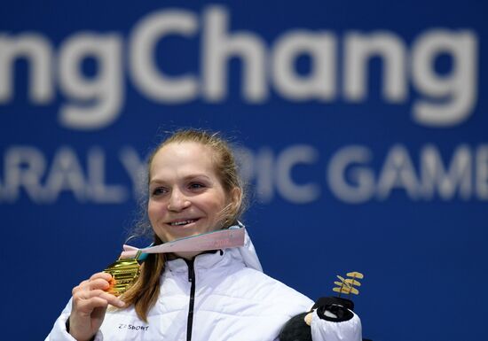 Paralympics 2018. Medals ceremony. Day four