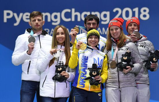 Paralympics 2018. Medals ceremony. Day four