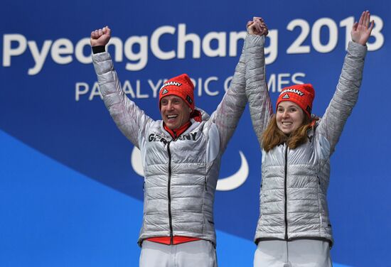Paralympics 2018. Medals ceremony. Day four