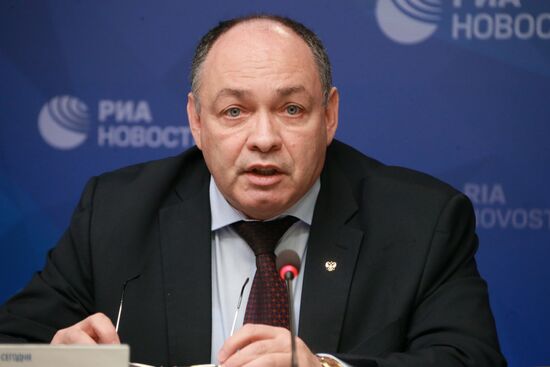 News conference with Acting Federal Water Resources Agency Head Vadim Nikanorov