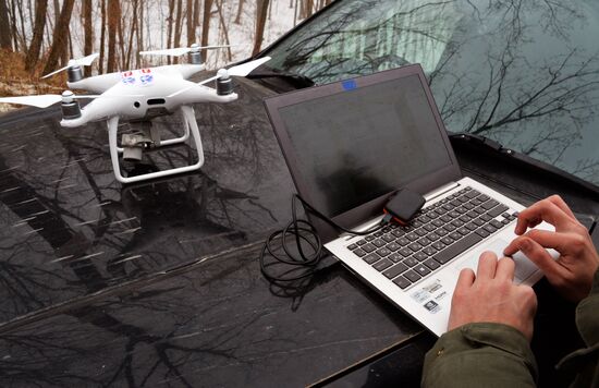 Testing drones used to detect illegal logging in Primorye