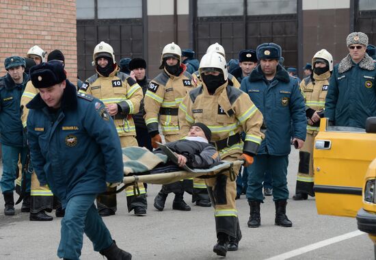 Competition in car accident relief in Grozny