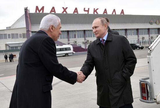 Russian President Vladimir Putin's working trip to Dagestan