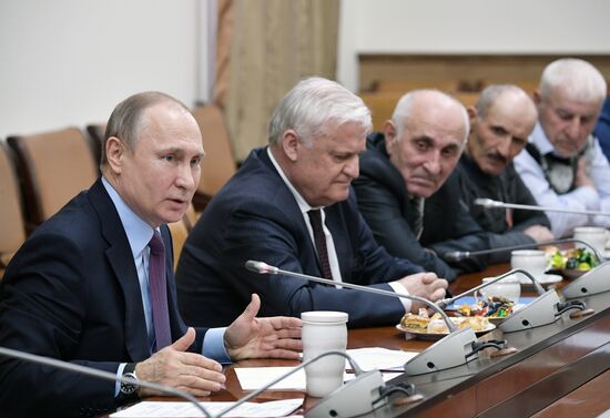 Russian President Vladimir Putin's working trip to Dagestan