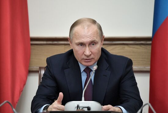 Russian President Vladimir Putin's working trip to Dagestan