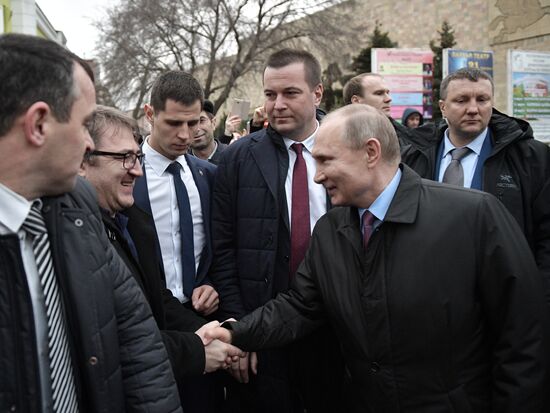 Russian President Vladimir Putin's working trip to Dagestan