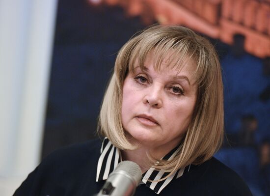 Head of Central Electoral Commission Ella Pamfilova speaks on Ekho Moskvy radio