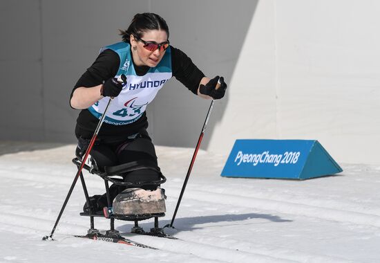 2018 Winter Paralympics. Cross-country skiing. Women. Sprint