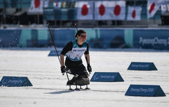 2018 Winter Paralympics. Cross-country skiing. Women. Sprint