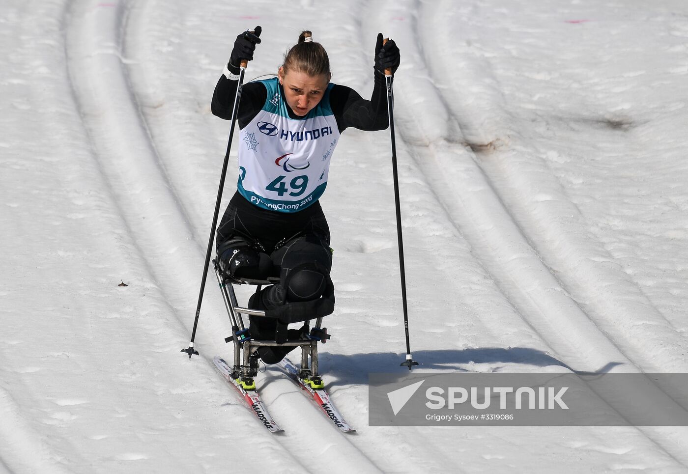 2018 Winter Paralympics. Cross-country skiing. Women. Sprint