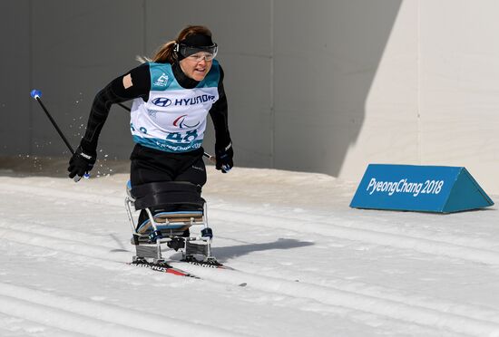 2018 Winter Paralympics. Cross-country skiing. Women. Sprint