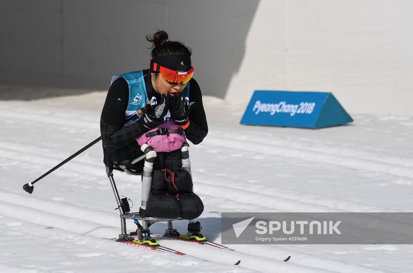 2018 Winter Paralympics. Cross-country skiing. Women. Sprint