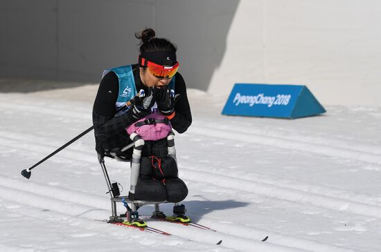 2018 Winter Paralympics. Cross-country skiing. Women. Sprint