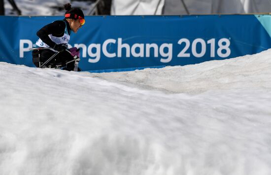 2018 Winter Paralympics. Cross-country skiing. Women. Sprint