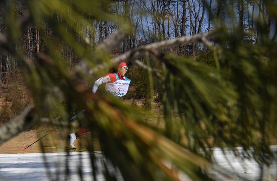 2018 Winter Paralympics. Cross-country skiing. Women. Sprint