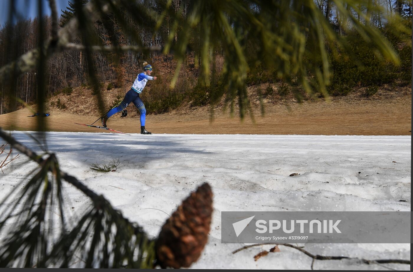 2018 Winter Paralympics. Cross-country skiing. Women. Sprint