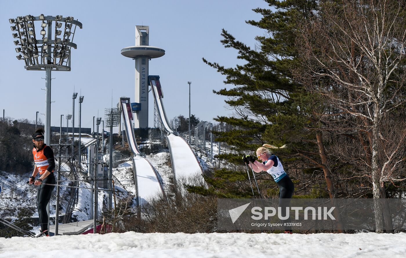 2018 Winter Paralympics. Cross-country skiing. Women. Sprint