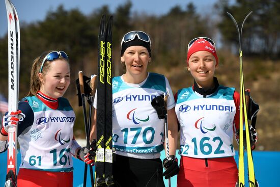 2018 Winter Paralympics. Cross-country skiing. Women. Sprint