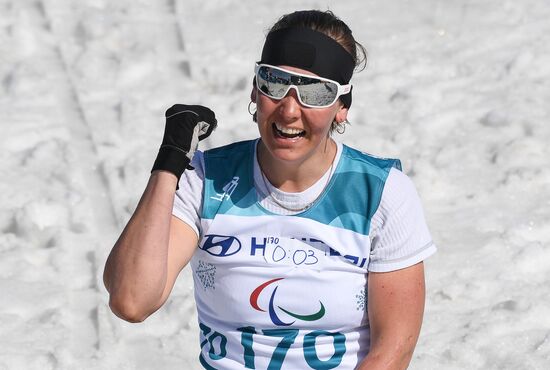 2018 Winter Paralympics. Cross-country skiing. Women. Sprint