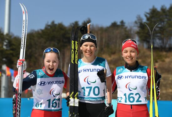 2018 Winter Paralympics. Cross-country skiing. Women. Sprint