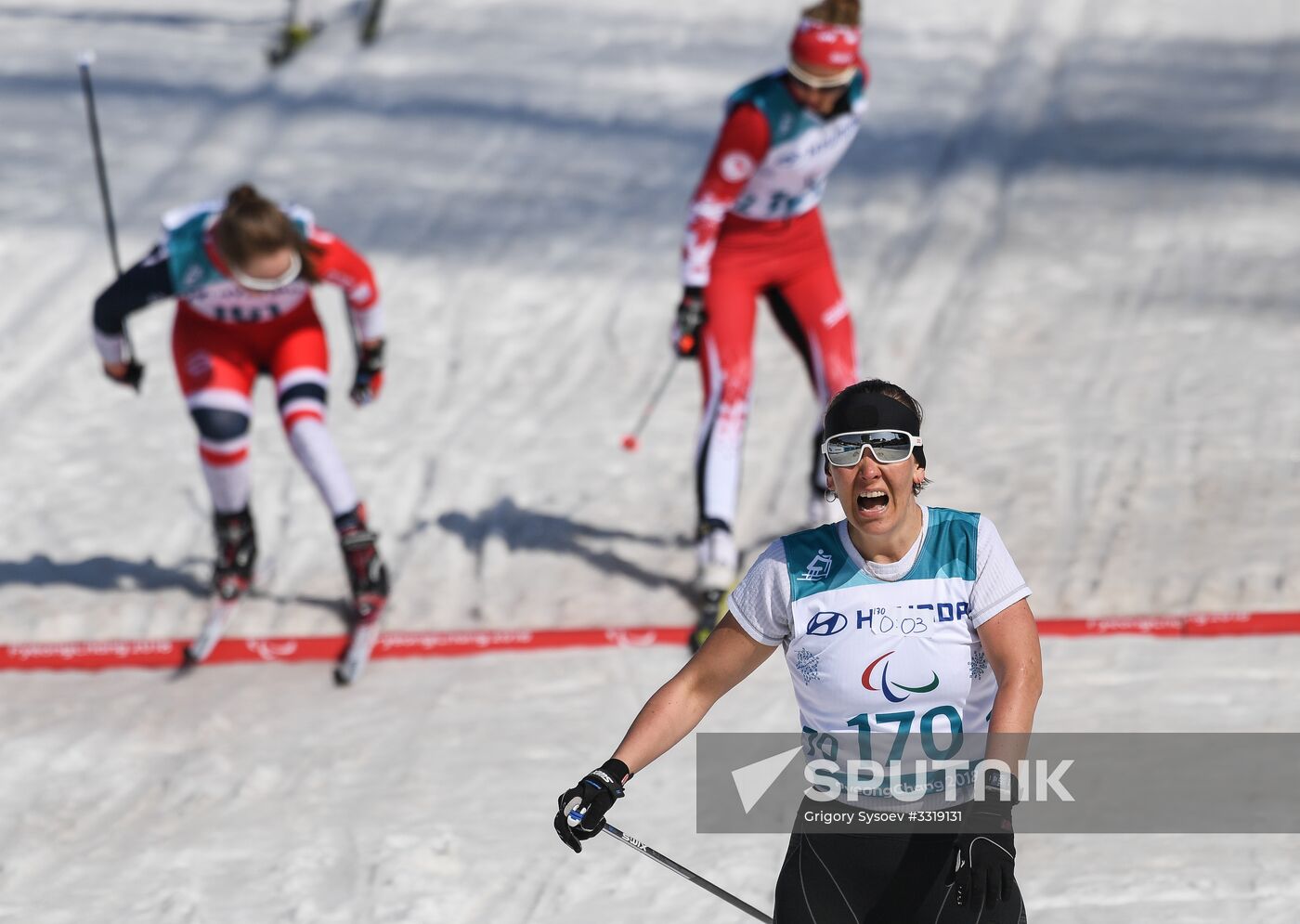 2018 Winter Paralympics. Cross-country skiing. Women. Sprint