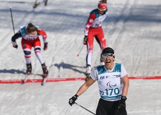2018 Winter Paralympics. Cross-country skiing. Women. Sprint