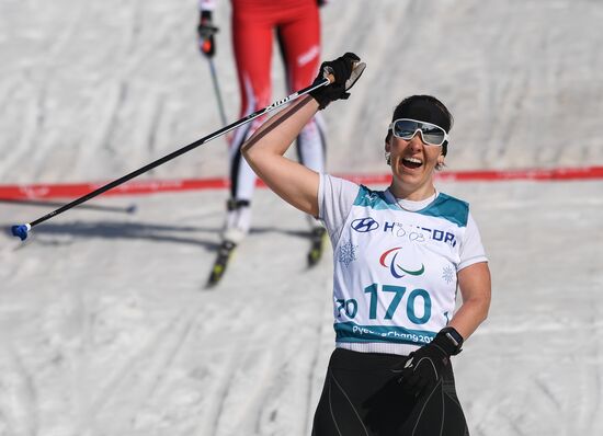 2018 Winter Paralympics. Cross-country skiing. Women. Sprint